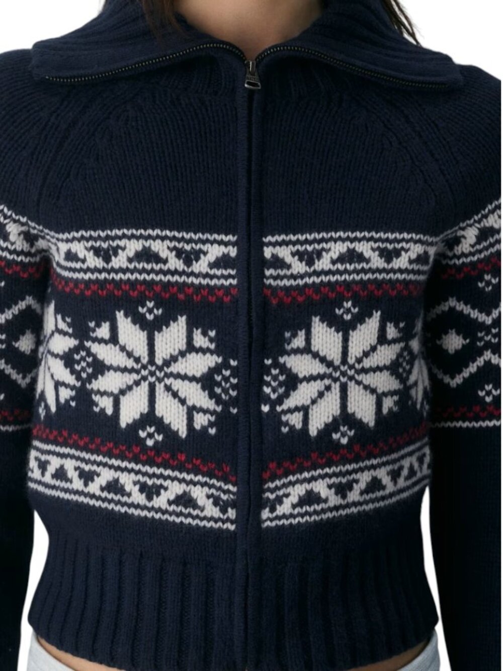 NWOT TNA Ambient Zip-Up Sweater - Picture 2 of 10
